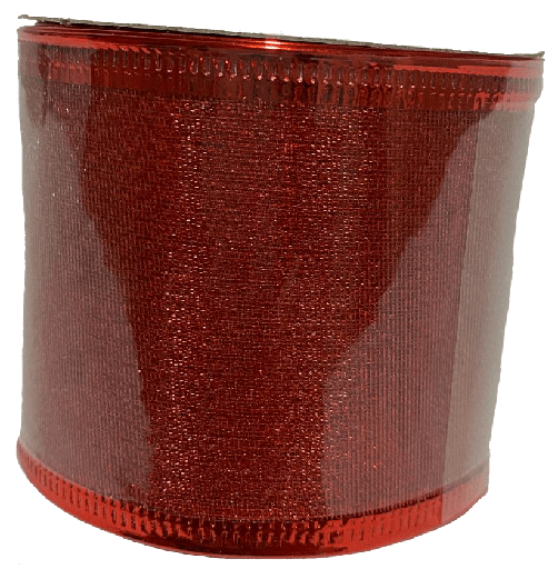 [TCH001492R] Cinta Alambrada De  2.5"X 10Yds Rojo