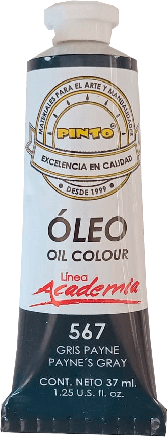 Pintura oleo gris payne 37 ml Pinto