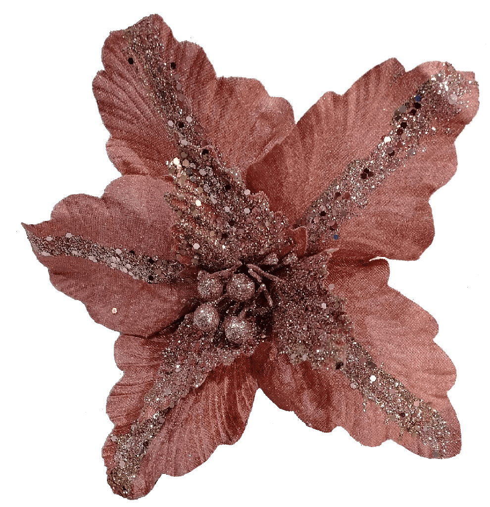 Flor Artificial De 34cm Rosado Añejo