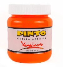 Pintura acrilico neon Naranja Vanguardia 250 ml #504