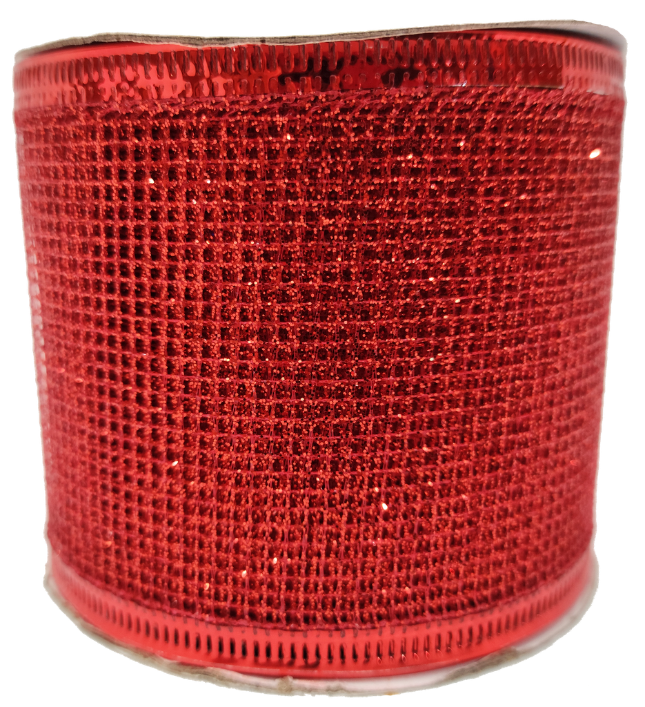 Cinta Alambrada 00R Malla Roja 6.3cm x 9.14mts 1pz